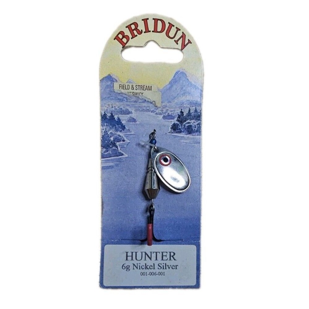 KF Tackle 6g Nickel Silver Inline Spinner Fishing Lure NOS Made in Scotland